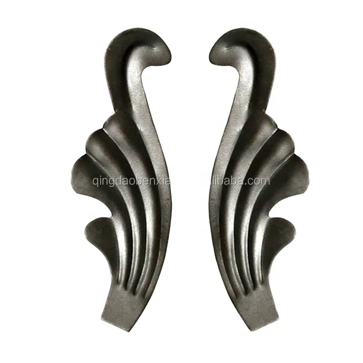 Новый дизайн кованые железные цветы стальные штампованные металлические листья