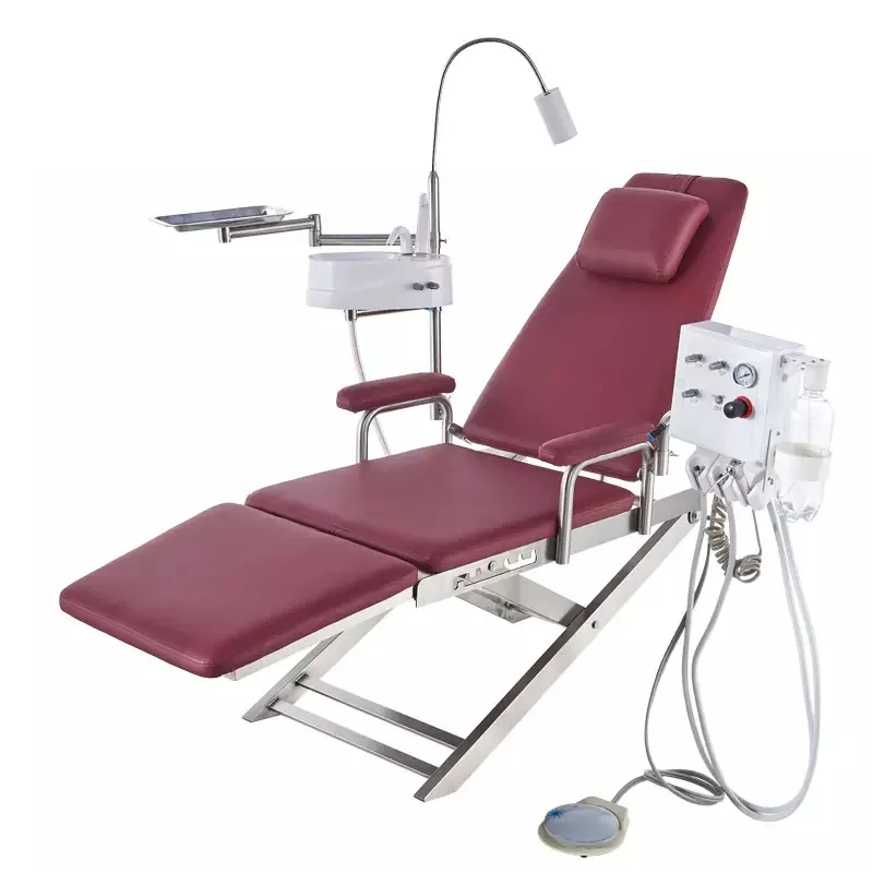 2024 New Dental Chair unit with ce,iso high quality portable dental chair foldable portable dental chair