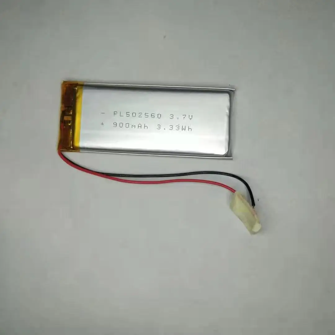 Recently hot selling model 502560 900mah 602560 1000MAH  3.7v  li-poly battery with factory price