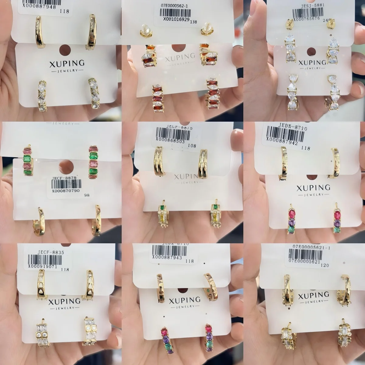 20241111 Earrings XUPING Jewellery Manufacturers 14K Gold Plated Copper Earrings Wholesale Bulk Fashion Earrings For Women