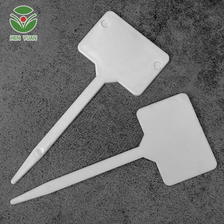 Plastic Garden Plant Pot Markers Stake Tags Yard Nursery Seed Label Garden Work Garden Accessories Support All-season White