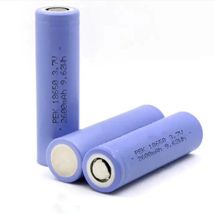 PEK 18650 2600mAh 3.7V 9.62Wh Safety-certified Batteries Worldwide Shipping Batteries Rechargeable Battery Bluetooth Speaker