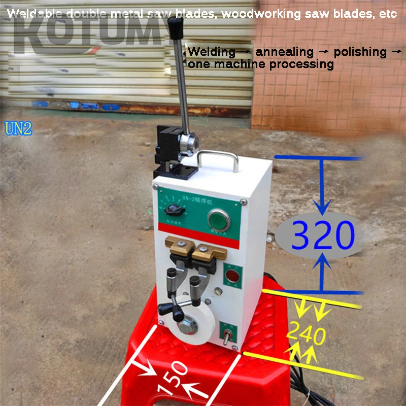 Electric Welder Portable 2KW 220V Small Saw Blade Butt Welder Saw Blade/Band Saw Blade Welding Machine Touch Welding
