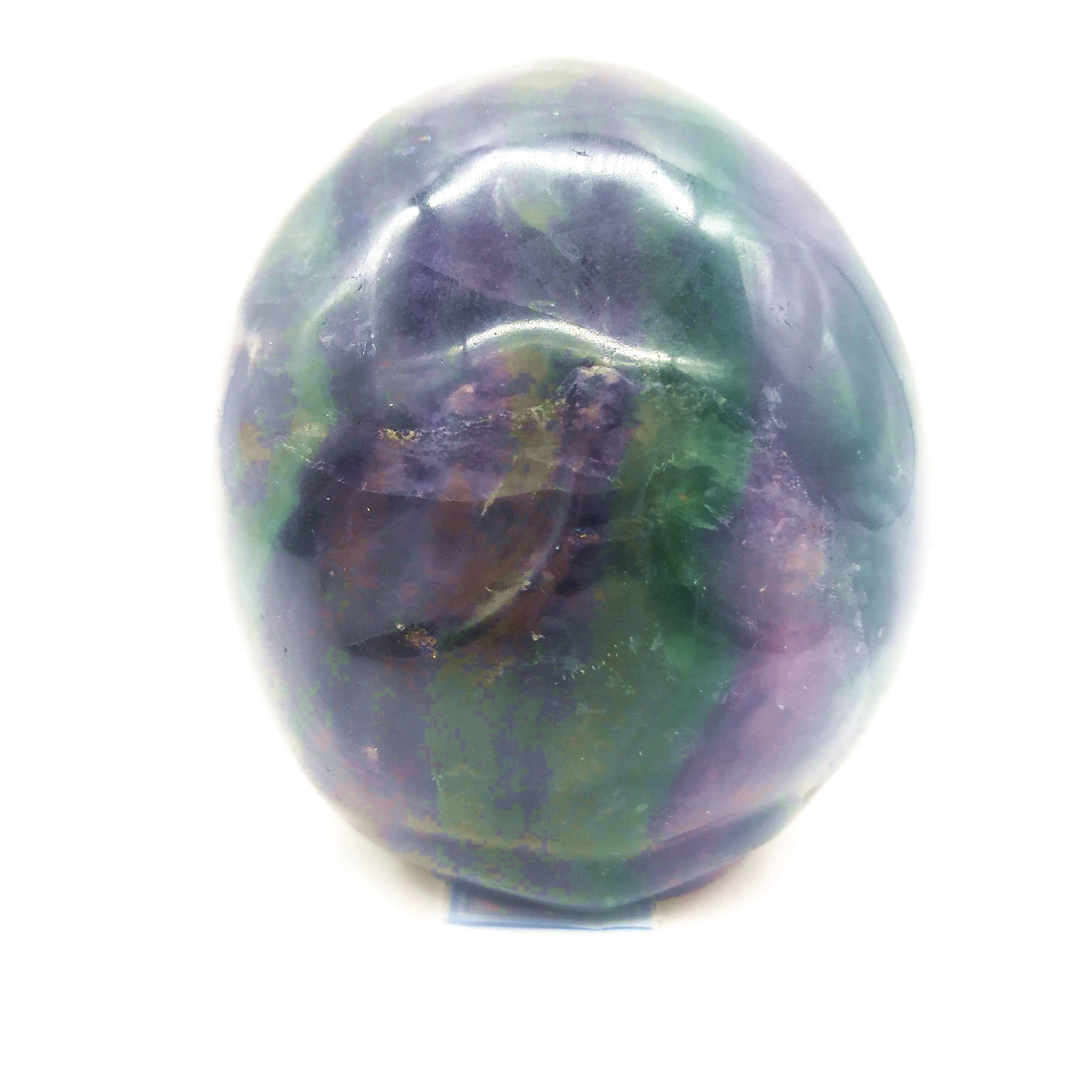 Wholesale Gemstone Natural Quartz Crystal Skulls Folk Crafts Hand Carved Rainbow Fluorite Skulls
