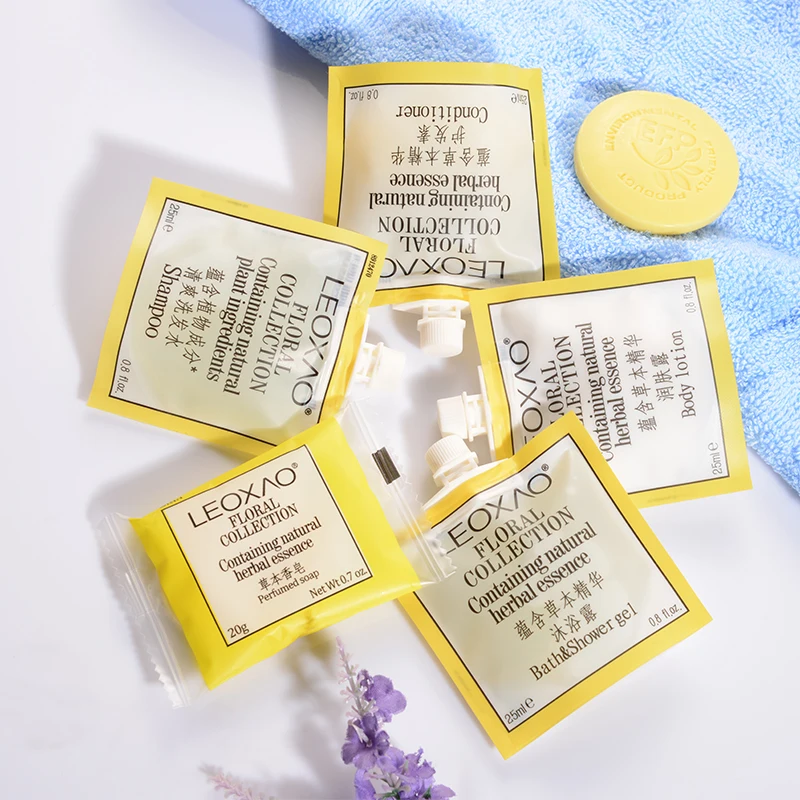 Lccol Mini Hotel Soap and Shampoo Disposable Wholesale Cheap Bathroom Hotel Toiletries Shampoo and Conditioner