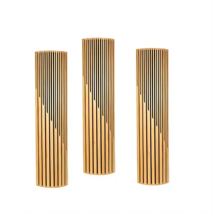 TianGe 3D Stereo Bass Trap Corner Sound Diffuser Pannelli Wave Solid Wooden Fiber Diffusion Block Reflector Acoustic Panels