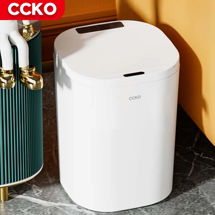 Light Charging Kitchen Plastic Smart Waste Bins Smart Trash Can Automatic Trash Can Smart Trash Bin Bathroom Garbage Bin Dustbin