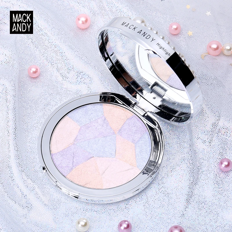 Highlighter Palette Makeup Powder Blusher Face Bronzer Brightener Contouring Shimmer Body Base Face Glow Cosmetics