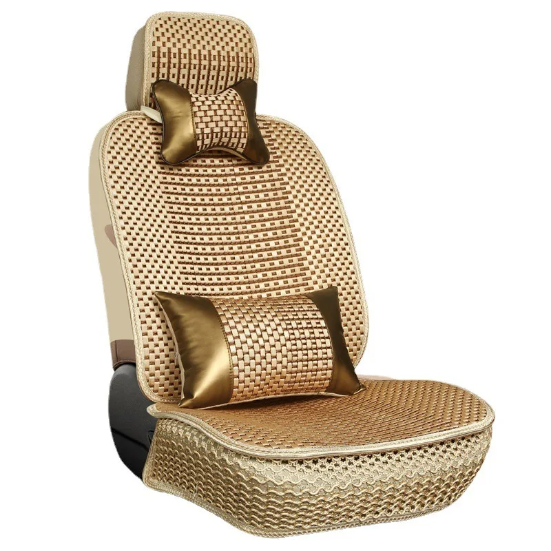 Auto Accessories summer seat cushion for car ice silk breathable universal car cooling seat cushion girly seat cover car beige
