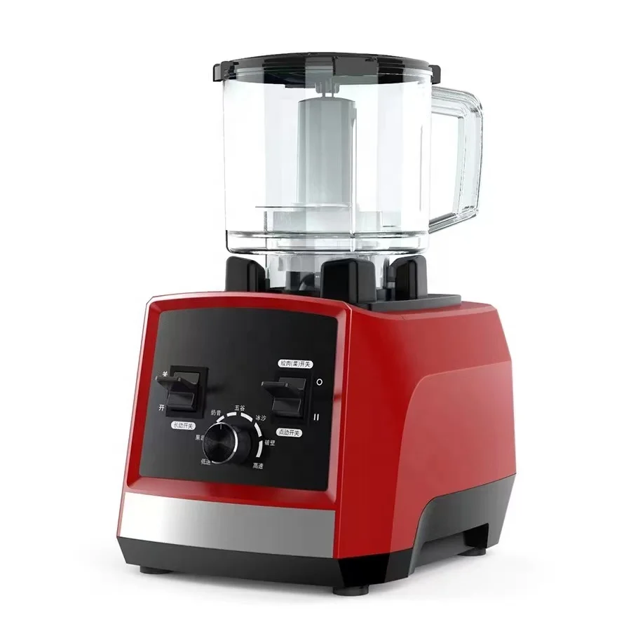 Новый дизайн трендовый Большой мощный блендер для приготовления смузи 4500 Вт 3 в 1 многофункциональный коммерческий сверхмощный