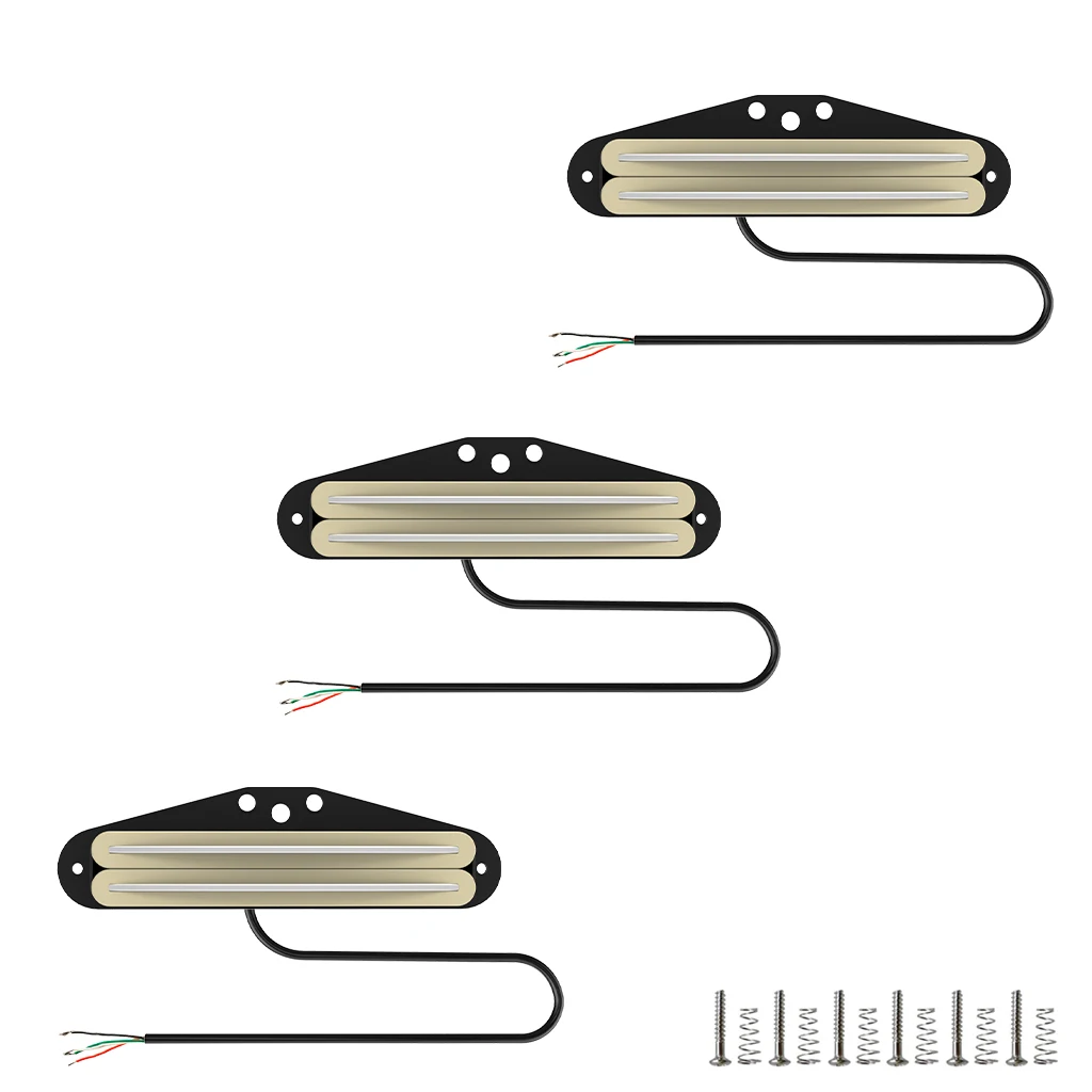 NAOMI Dual Mini Rail Humbucker Single-Coil-Sized Guitar Humbucker Pickup Ceramic Bar Magnet For Electric Guitar