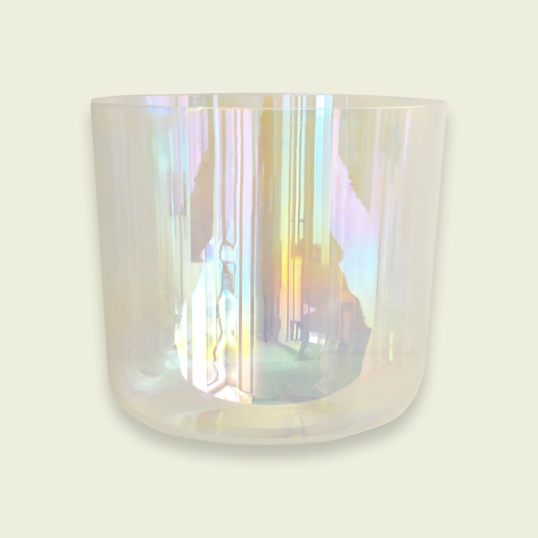 Cosmic Light Color Crystal Singing Bowls 432HZ 440 HZ Filled with the Vibrational Frequency of Love & Sacred Light