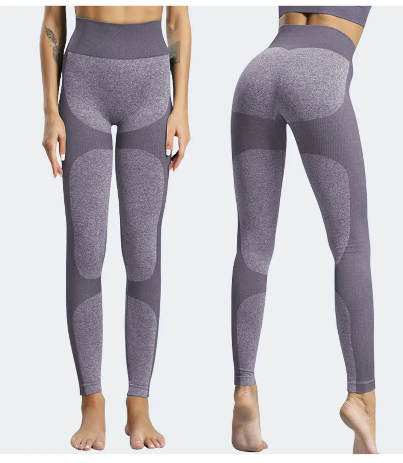 Womens High Waisted Leggings Seamless Tight Workout Leggings Gym Yoga Pants Tummy Control Sports Compression