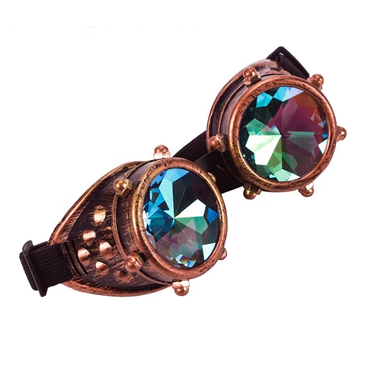Kaleidoscope Colorful Glasses Party Steampunk Sunglasses