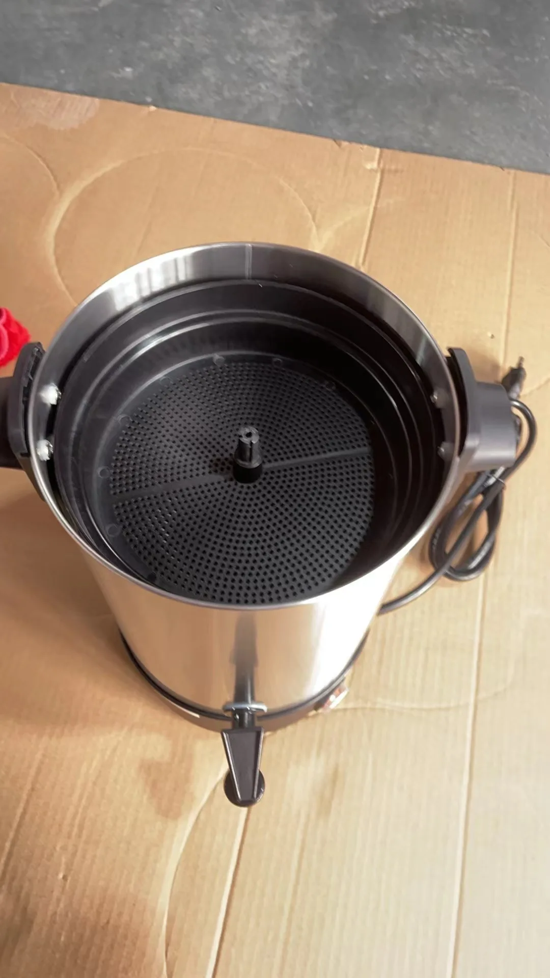 Stainless Steel 30 Cups Coffee Percolator Electric Hot Water Boiler Commercial Coffee Maker