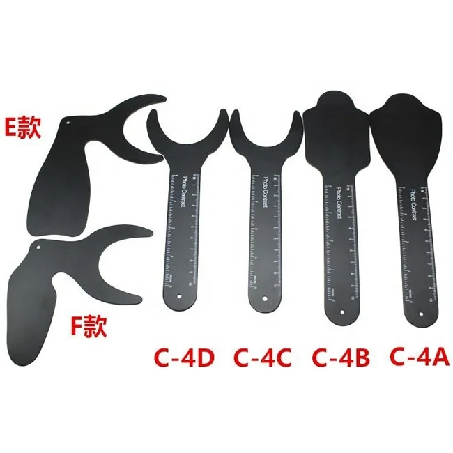 Dental Study Use 6pcs Photo Contrast Kit Black Background Board Photography Contrastor