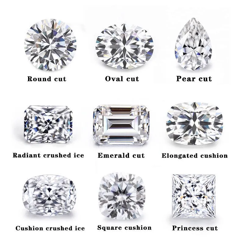 7Carat China Manufacturer High Quality Jewelry Moissanite  Moissanite White D Color Cushion Cut Loose Moissanite Stone
