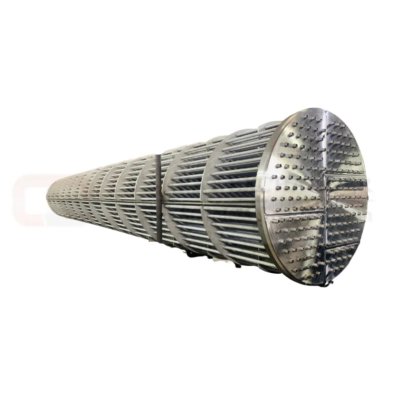 Double Tube Bundle For Tube In Shell Type Swimming Pool Heat Exchanger