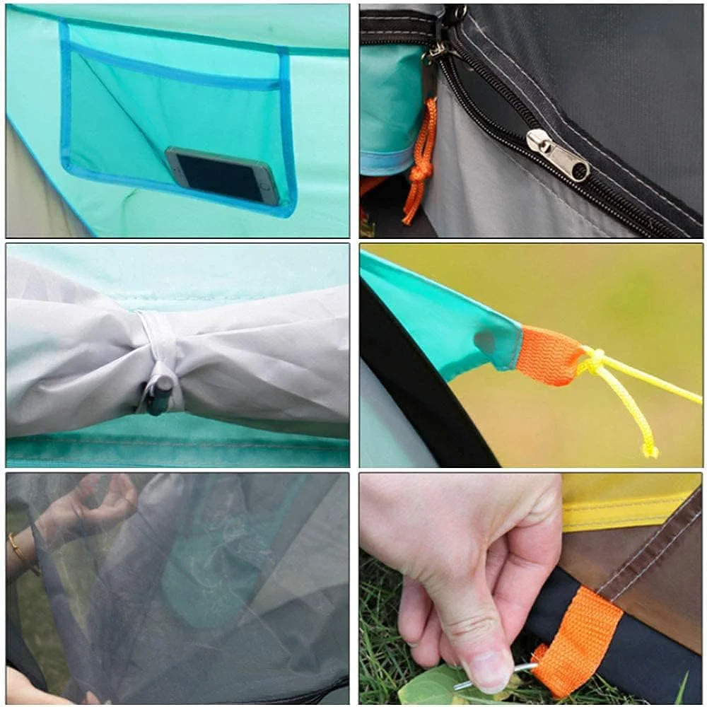 Automatic waterproof Pop-Up Outdoor Camping Tent Quick Opening Beach tent Boat Tent for 3-4 People with Straight Bracing Type