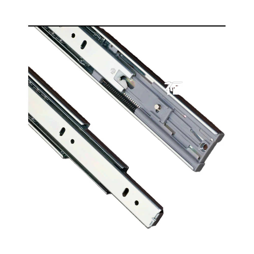 Foshan Fusaier Kitchen accessories 45mm 3-fold ball bearing drawer slides rail for furniture