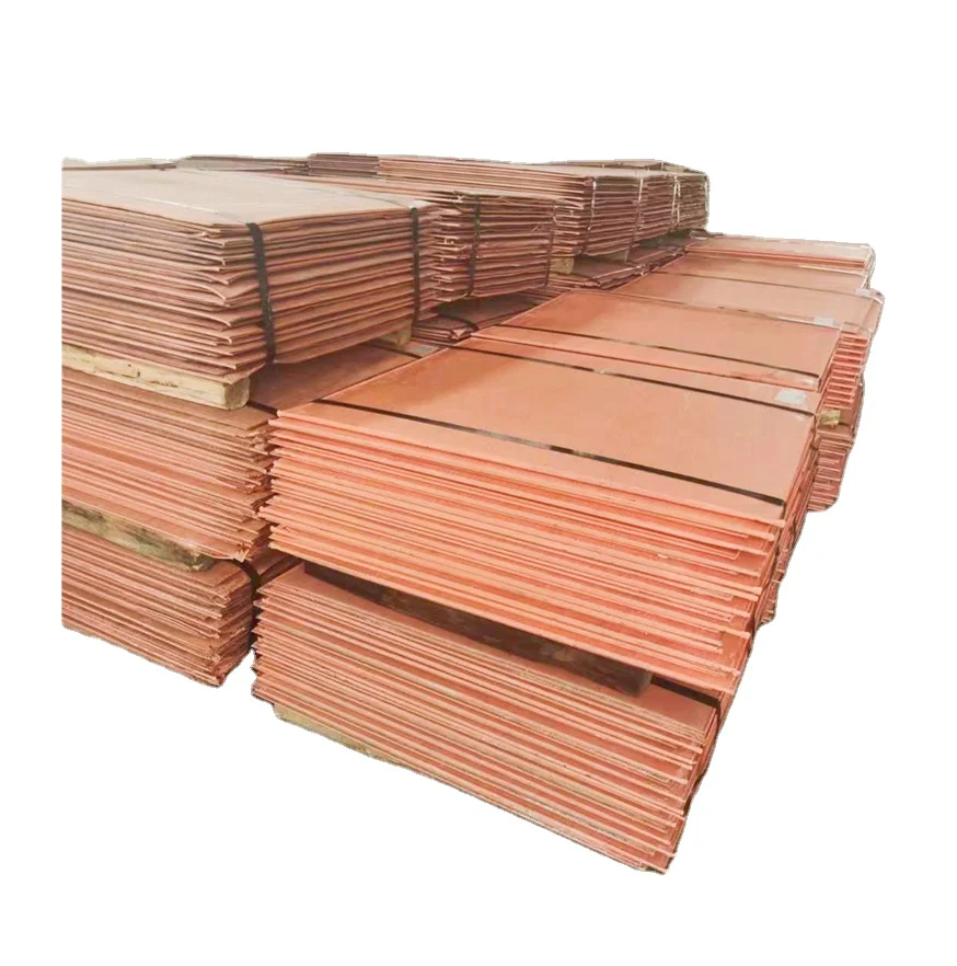 manufacturers direct sale of high purity copper cathode 99.99 high purity electrolytic copper cathode