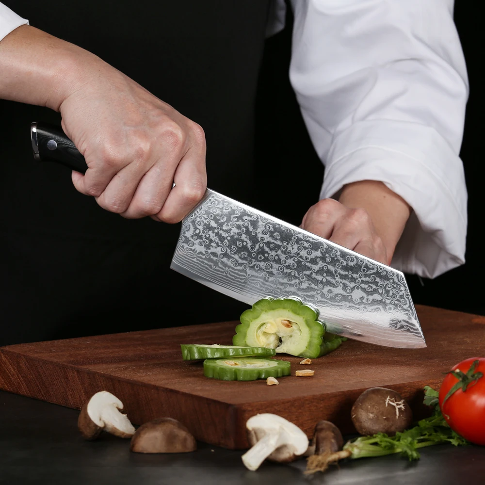 
Professional 6-Piece Damascus Steel Kitchen Knife Set with G10 Handle 