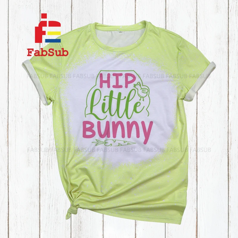 Men Women Kids Bleached T Shirts Unisex Custom Design Tees Sublimation Printing 100 Polyester Shirt Faux Bleached Look T-Shirt