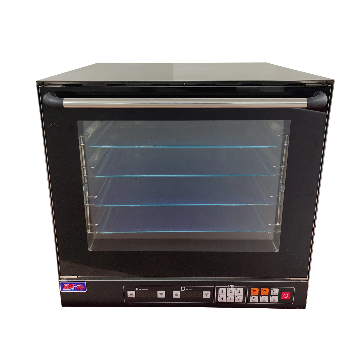 Commercial electric hot air convection oven chicken pizza egg tart baker with 62 liters big capacity 4 layers roaster with steam