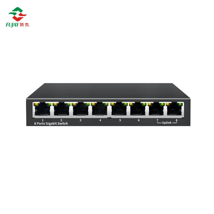 Extremely Fast Network Connection 8-port Industrial Non Managed Gigabit Switch Industrial Ethernet