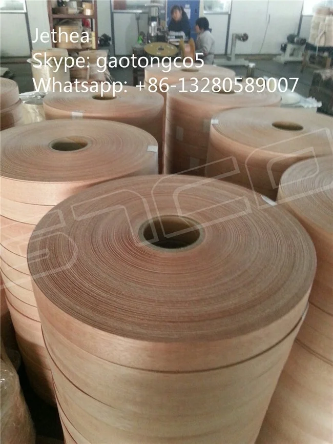 Trade Assurance Natural wood veneer edge banding PVC edge banding