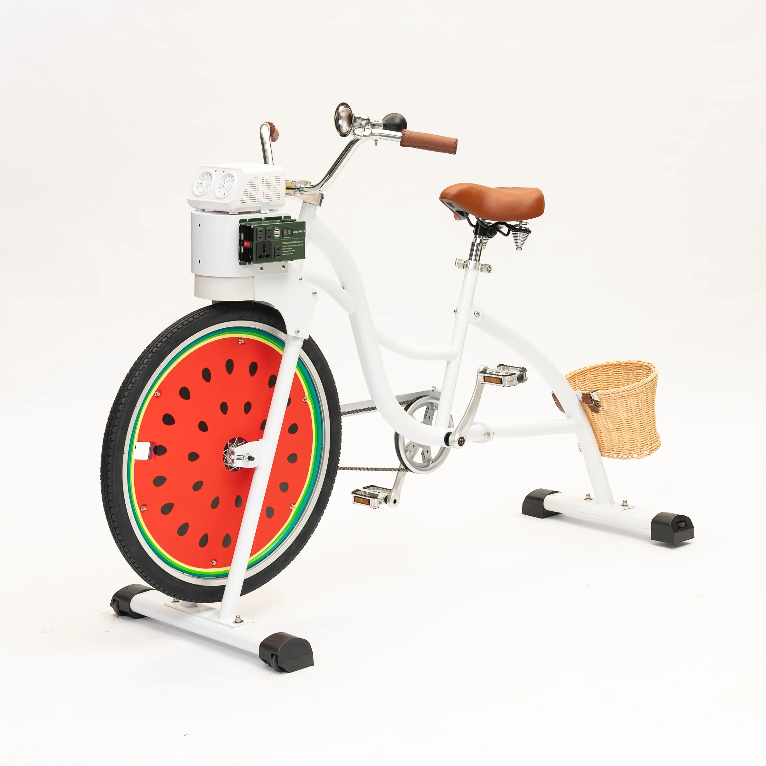 EXI 1 wheel bikes factory bubble maker machine with hand cranked power generator bike generator balance bike for amusement
