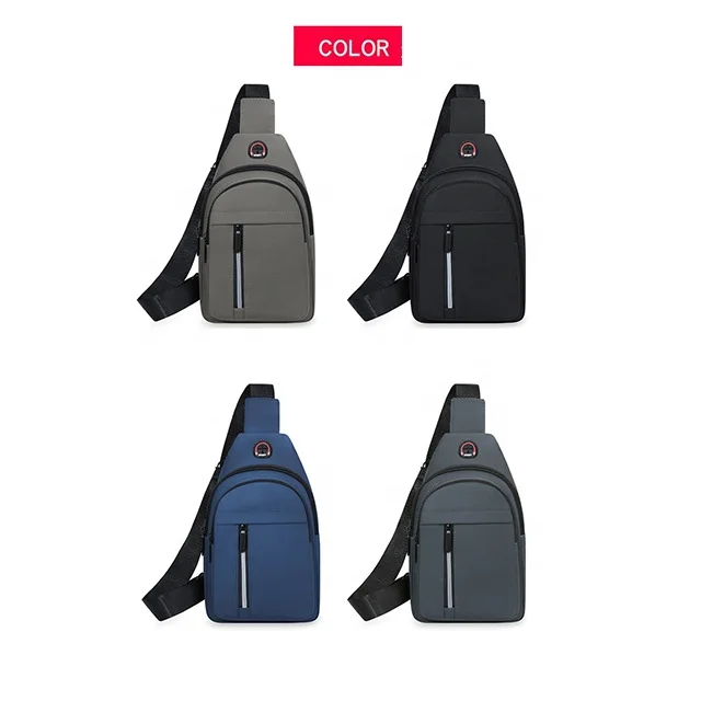 BSCI Custom Hot Sale Lightweight Recycled City Sport Best Girls Chest Bag Daily Travel Cross Body Sling Bag