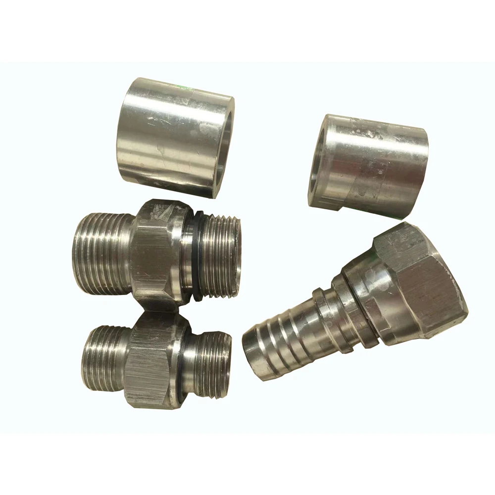 Metric Tube Fittings Din Tube Connector Stainless Steel Tube Fittings jic Orfs Hydraulic Hose Pipe test Crimp Bsp Fittings