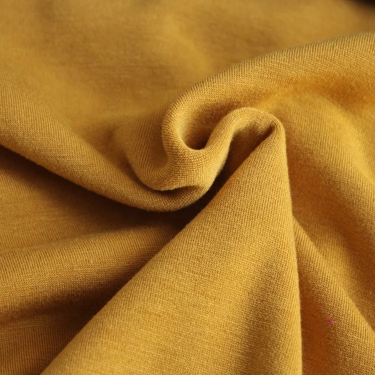 
YINI polyester viscose elastic fleece inside brushed fabric 