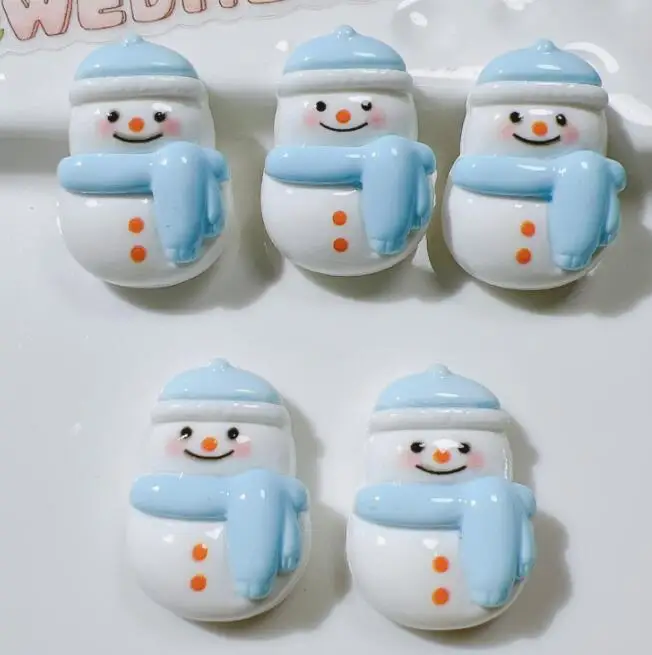 Manufacturer Cookie Biscuits Resin Flatback Cabochon Christmas Resin Charms Figures For  DIY Scrapbooking Hair Bow Accessories