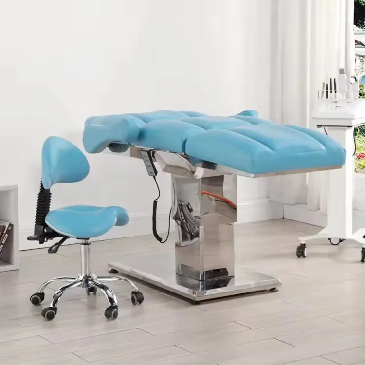 Amain High quality luxury automatic 3/4 motor tatoo massage table height adjustable multi-functional ENT Chair Massage Chair Bed