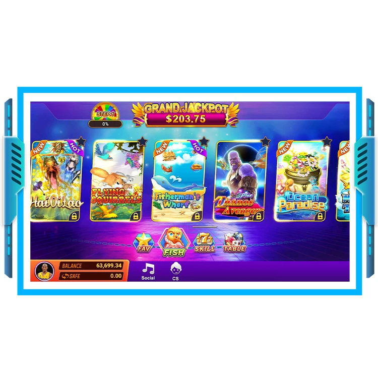 Intelligent Skill Game Online App Software X-game Coin Operated Game Online Arcade Fish Shooting App