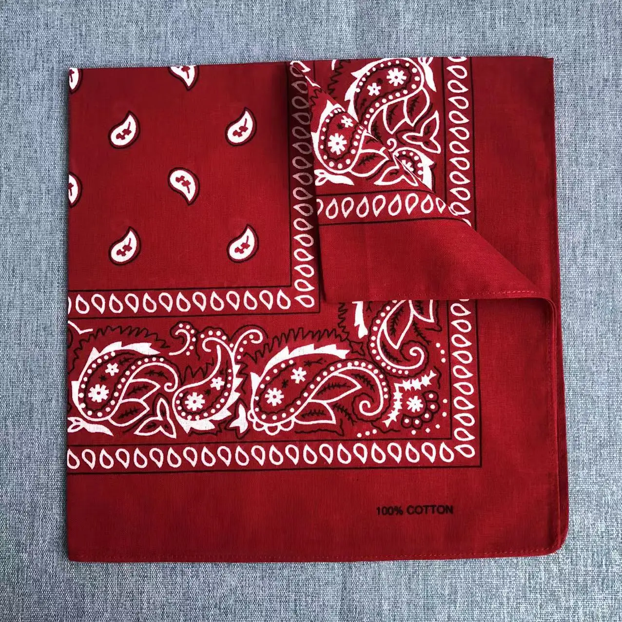 100% Cotton Bandanna Paisley Bandana multifunction Headband, Head Wrap, Scarf, scrunchies Neckerchief Handkerchief bandana