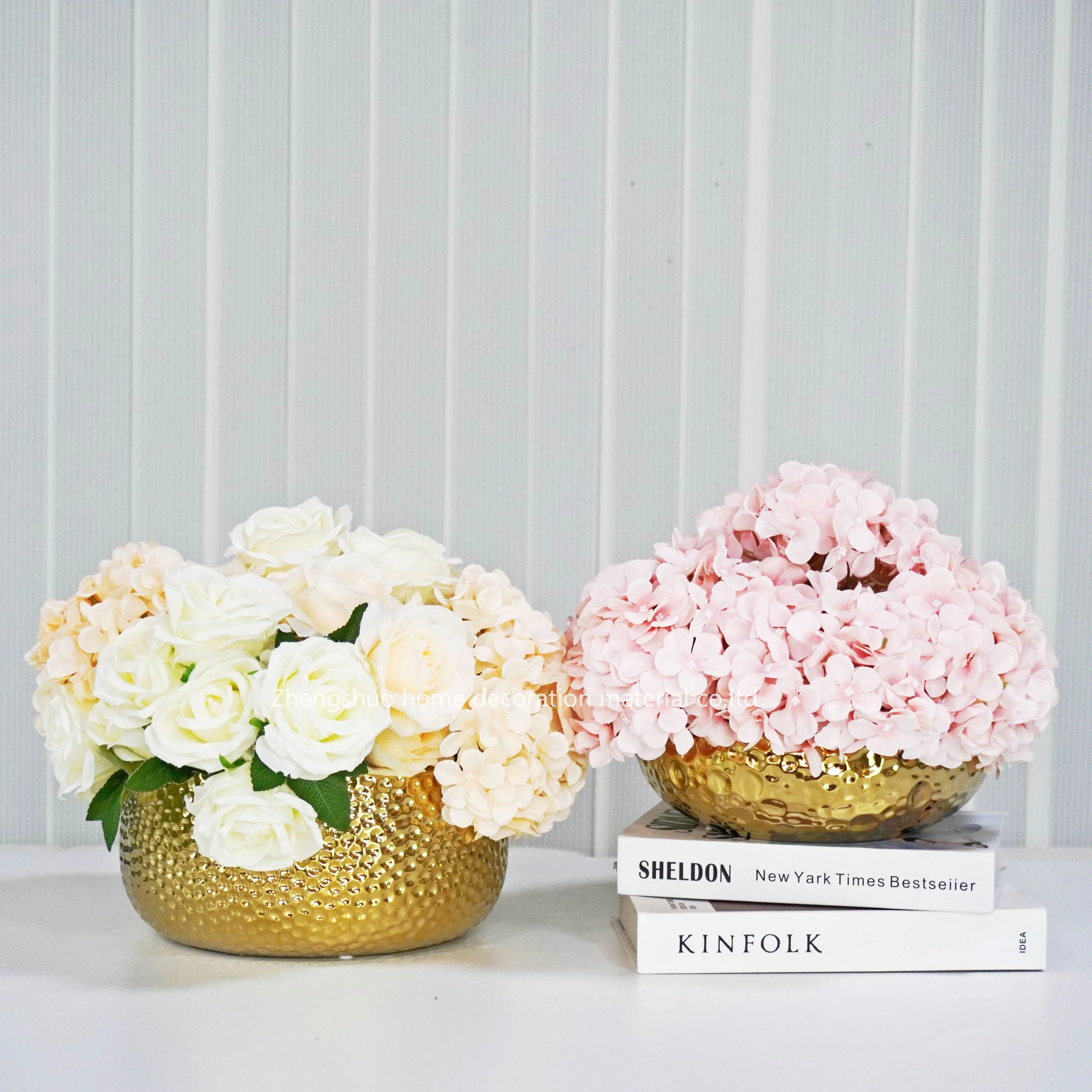 Factory wholesale Ceramic flowerpot Desktop flower pot Ceramic  flower pot decor pot for home desktop floor decoration