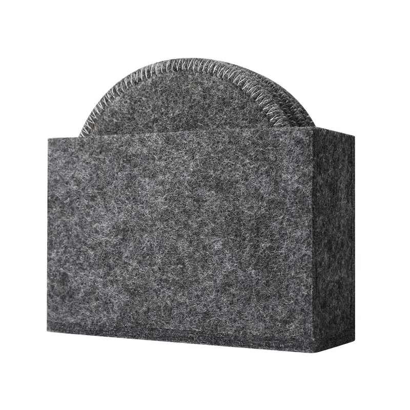 High Quality Durable Felt Coaster Coffee Cup Mat Felt Absorbent Coasters for Drinks