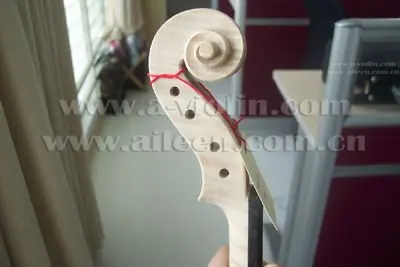 Stringed Instruments Wood Bow Electric 4/4 Top Grade Nice Flame Unvarnished White Violin ( V200W-M )