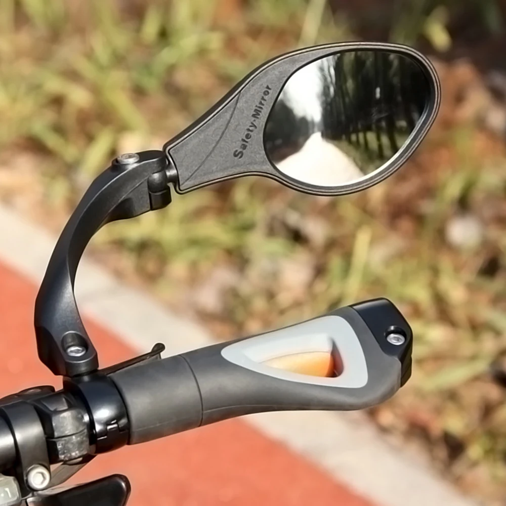 Bicycle Stainless Steel Cycling Clear Wide Range Back Sight 360 Degrees Rot Adjustable Bike Rear View Mirror