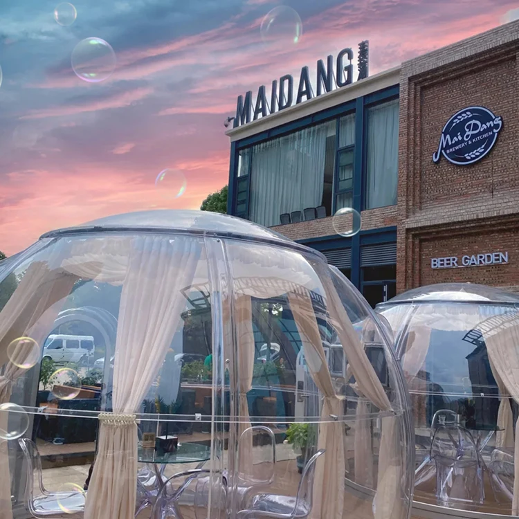 good quality Dome House Hot Selling Customized Outdoor PC Transparent Aluminium Exhibition Tents Star Bubble House