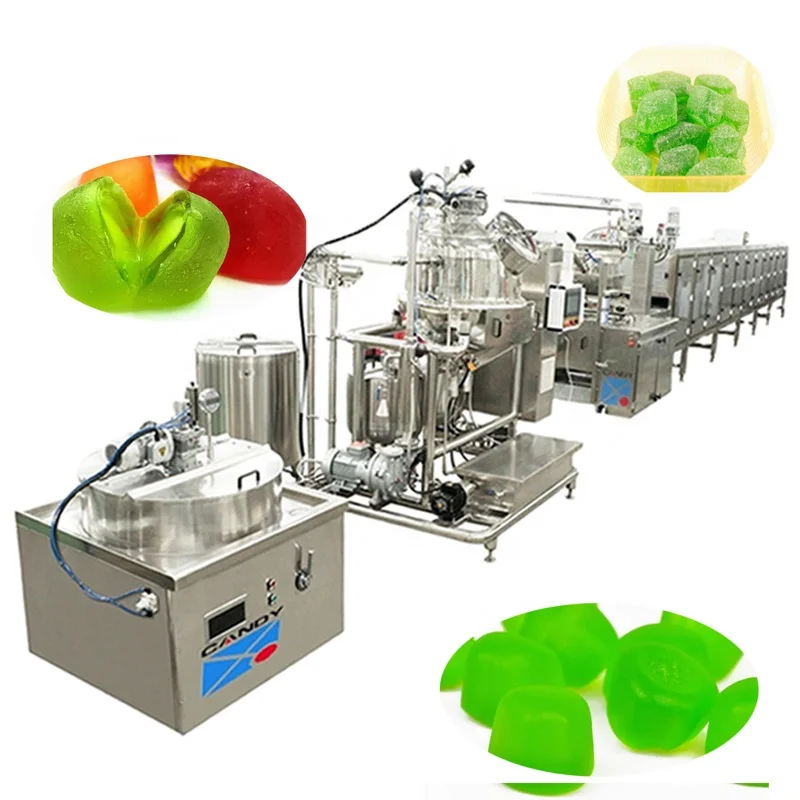 High quality custom automatic gummy gelatin candy production line machine