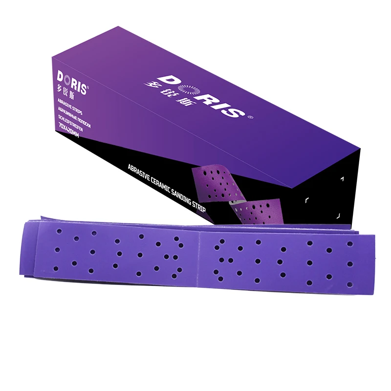 DORIS Purple 150mm Ceramic Hook and Loop Sanding Disc Round Velcro Disc Sandpaper Disc for Removal and Resurfacing Multi Holes