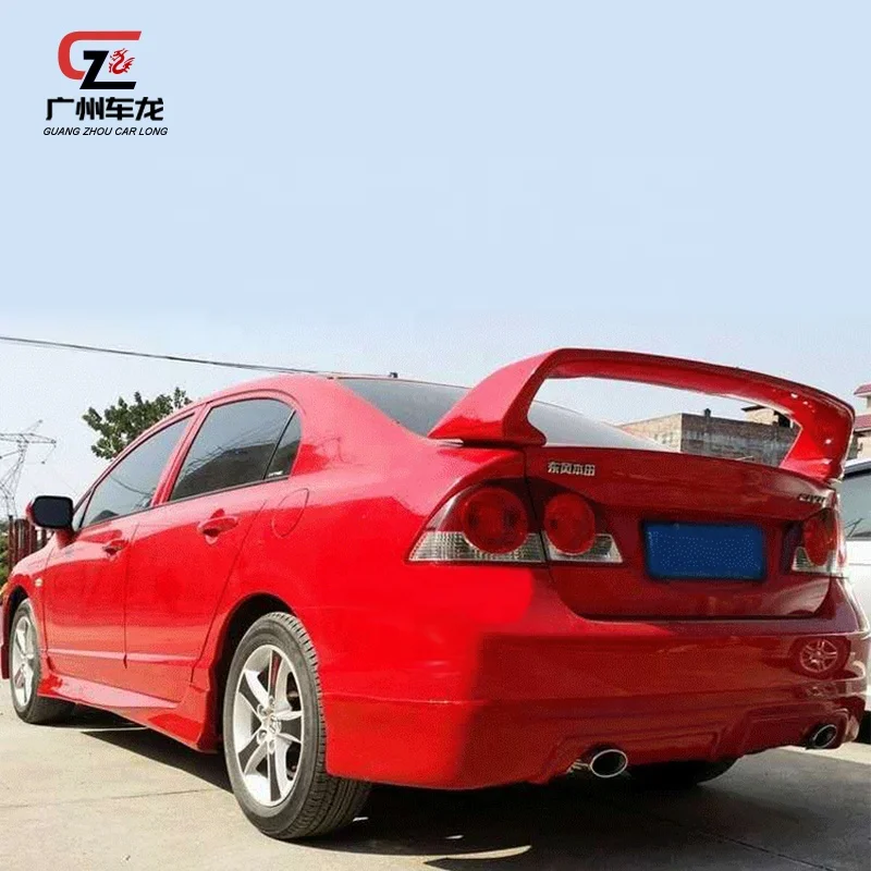 Hot selling Car Bumpers Mugen RR Style Front Bumper Side skirts Rear lip For Honda Civic 2006-2011