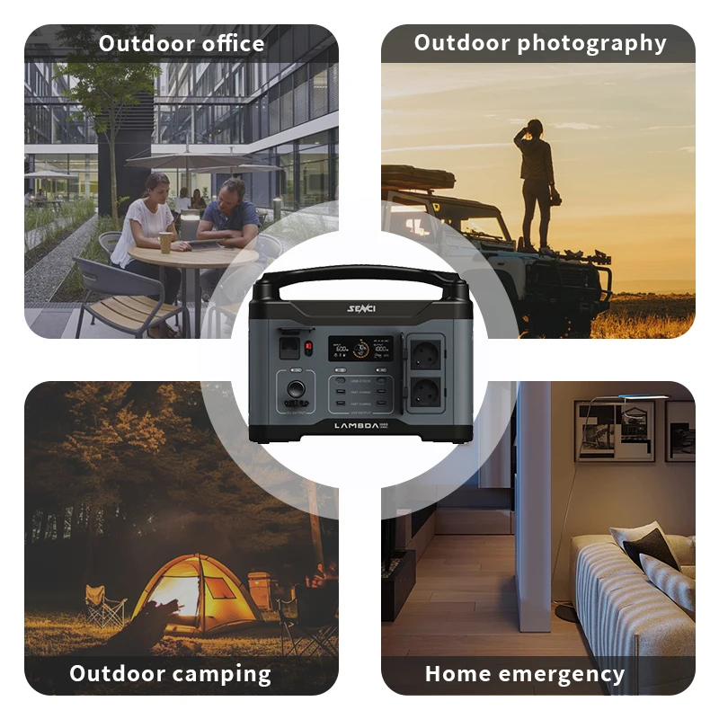 senci Must all-in one 1000W 921wh Portable Power Station  LiFePo4 Battery Cell  921.6Wh Solar Generator for Home Emergency