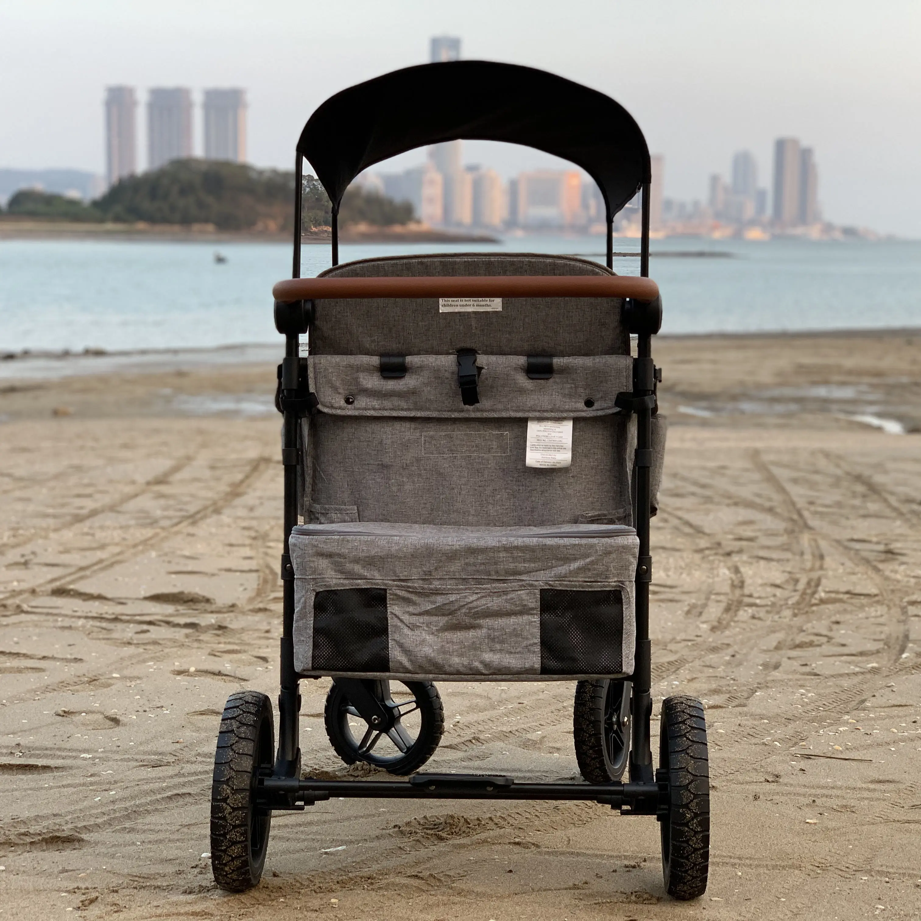Best-selling 2023 Iron Multifunctional Garden Baby Strollers Large Space Portable And Foldable Baby Wagon