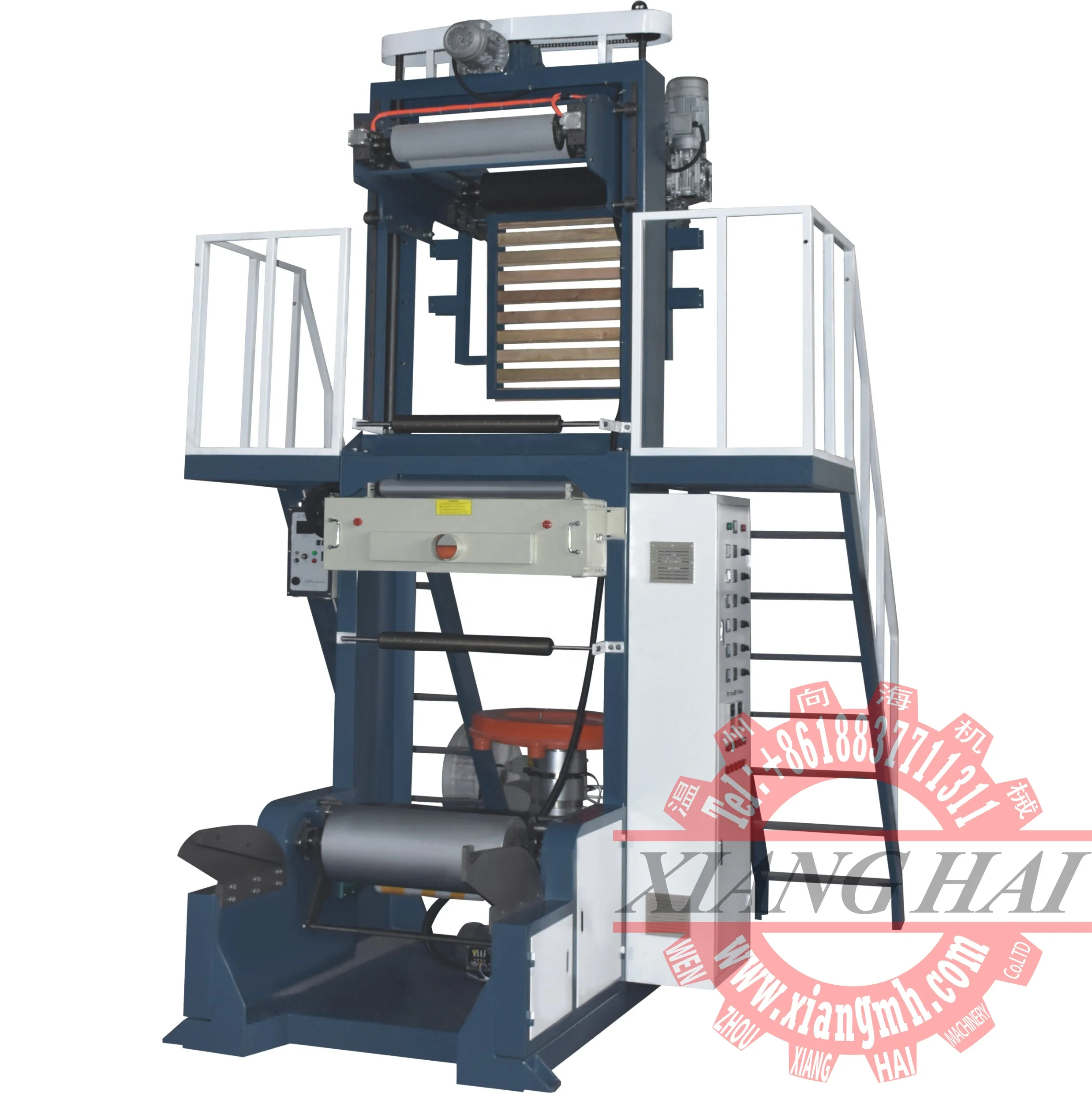 China good quality small type mini pe extrude aba plastic three layer extruder MINI film blowing machine