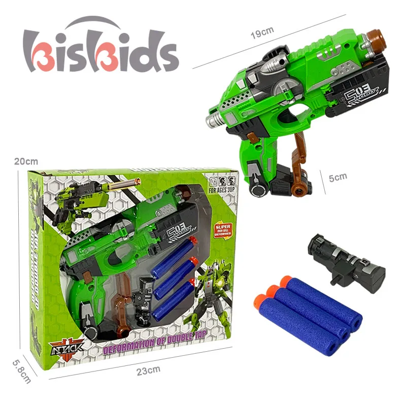 New year kids gift Plastic toy soft bullet gun education play fun with 3 soft bullets plastic toy gun for boys china